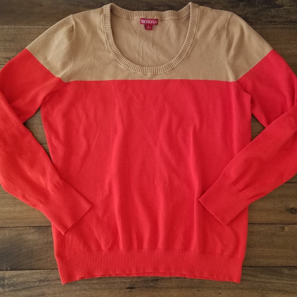 Merona || Color Block sweater